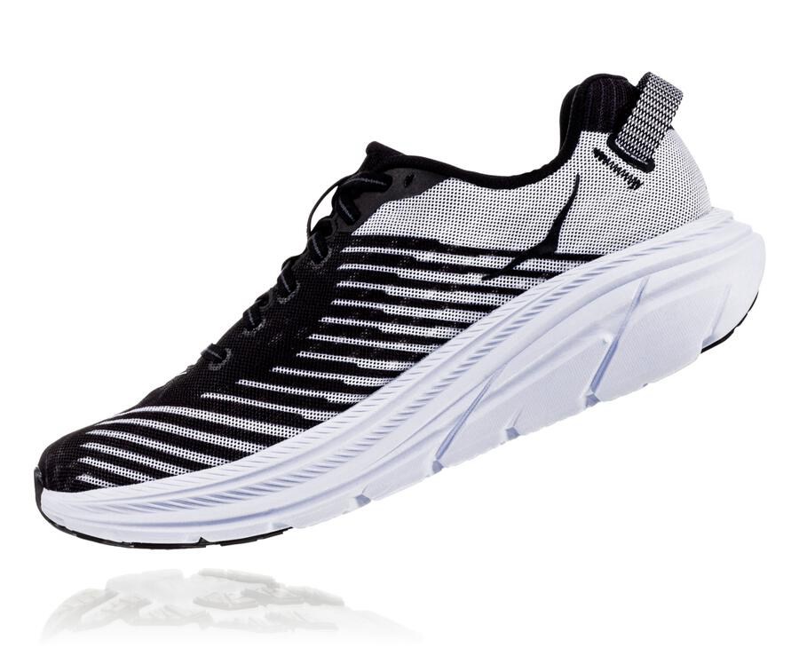 Hoka One One Rincon Löparskor Herr - Svarta/Vita - FOKME-2978